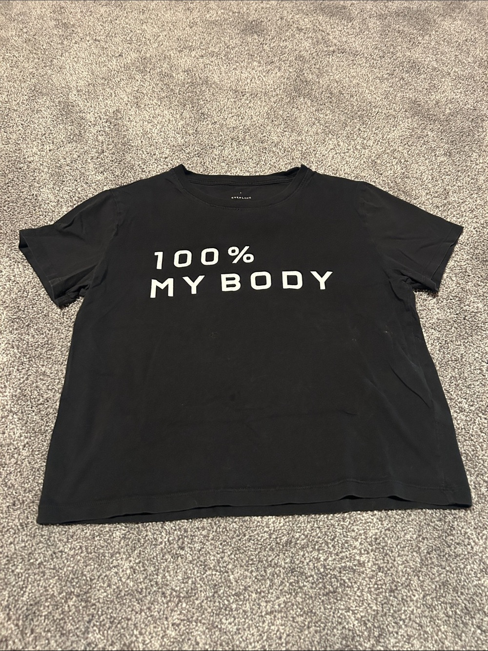 Everlane 100% My Body Black Graphic Tee - Women